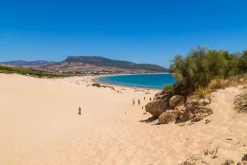 Deurstickers Bolonia strand, Tarifa, Spanje Het strand van Playa de Bolonia