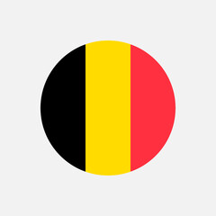 Fototapeta premium Country Belgium. Belgium flag. Vector illustration.