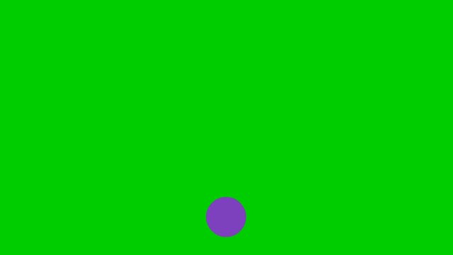 Animated violet icon of Wi-Fi. Looped video. Vector illustration isolated on green background.