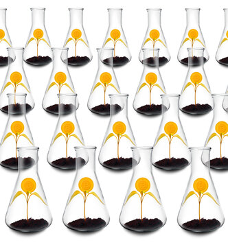 Bitcoin growth, conceptual image
