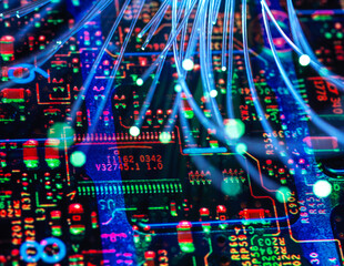 Data transfer, conceptual image