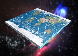 Flat Earth, illustration