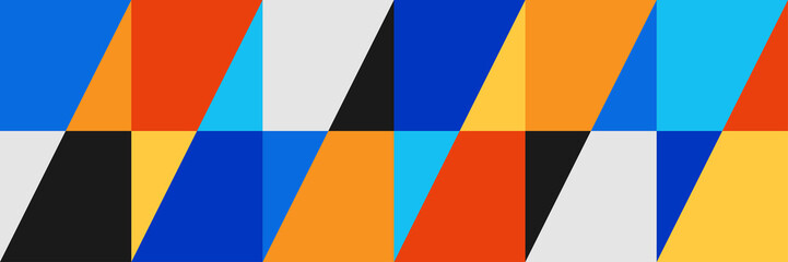 Minimal geometric design banner background, vector template