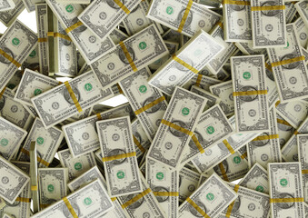 Large pile of united states dollar bill large resolution for business, finance, news background