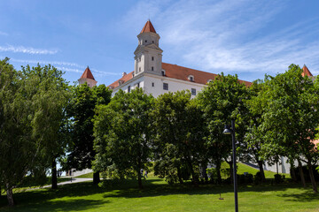 Fototapeta na wymiar Bratislava castle on a sunny spring day