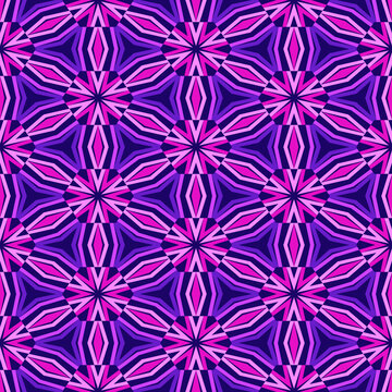Abstract Multicolor Floral Kaleidoscope Pattern