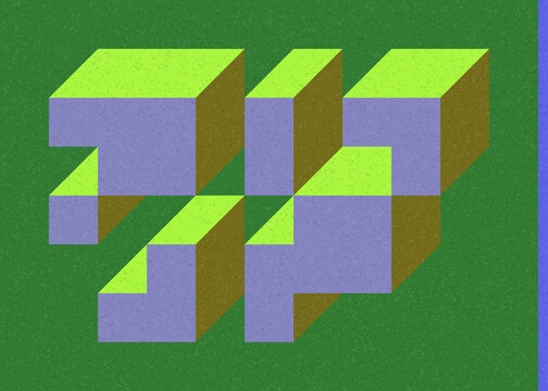 Implementation of Edward Zajec&rsquo;s &ldquo;Il Cubo&rdquo; from 1971. Essentially a Truchet tile set of 8 tiles and rules for placement art illustration
