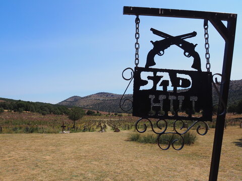 Cementerio de Sad Hill, famoso por la película El Bueno El Feo y El Malo. España.