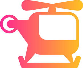 Helicopter gradient icon
