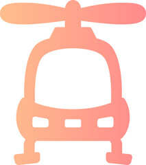 Helicopter gradient icon