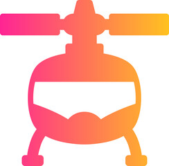 Helicopter gradient icon