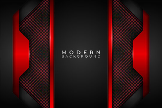 Modern Background Abstract Technology Glossy with Red Pattern