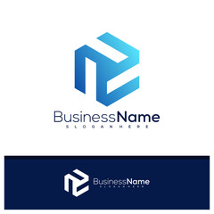 Hexagon logo design vector, Creative Hexagon logo concepts template illustration.