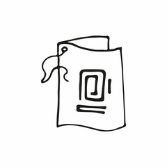 set of hand drawn coffee doodles: drinks, desserts, beans and other related objects. Vector sketch illustration.