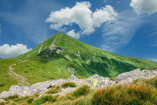 Hoverla, the highest peak of the Ukrainian Carpathians