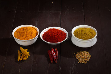 Chilli Turmeric and Coriander Powder