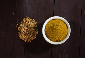 coriander powder or dhaniya powder - Powered by Adobe