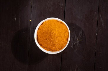 Turmeric powder or haldi powder
