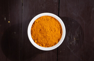 Turmeric powder or haldi powder