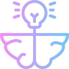 thinking gradient icon