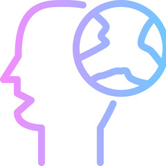 thinking gradient icon