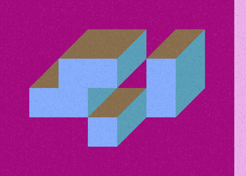 Implementation of Edward Zajec&rsquo;s &ldquo;Il Cubo&rdquo; from 1971. Essentially a Truchet tile set of 8 tiles and rules for placement art illustration
