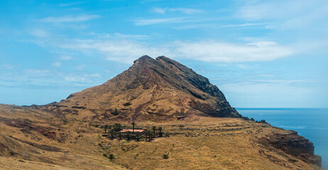 Casa do Sardinho and Pico do Furado on Sao Lourenco penninsula in Madeira