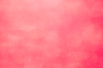 Fototapeta premium Pink bokeh background. Festive, Christmas shiny background. Sparkling pink light.