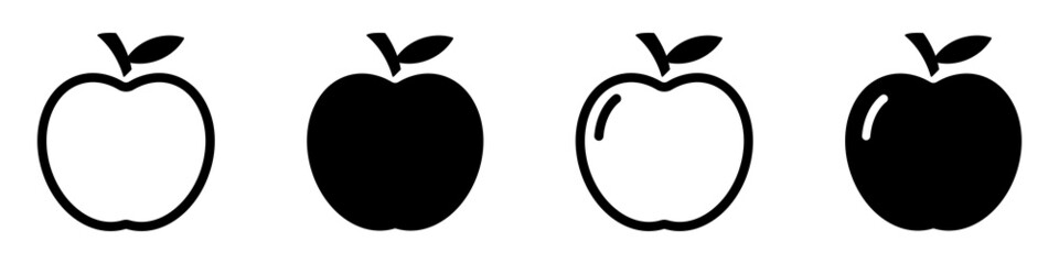 Apple icon vector illustration