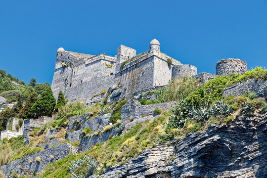 The Doria Castle in Portovenere, Liguria, Italy