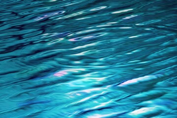 Blue color gradient water reflection as an abstract  background