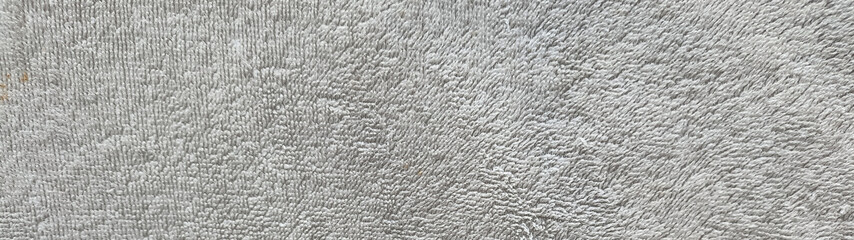 Panoramic close-up cotton fabric canvas texture background.