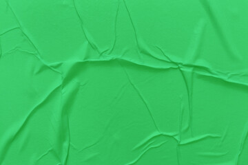 Blank green paper is crumpled texture background. Crumpled paper texture backgrounds for various purposes