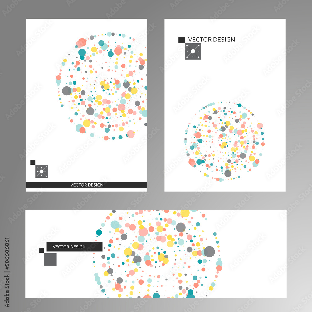 Poster halftone monochrome pattern with dots. minimalism, vector. background for posters, websites, busines