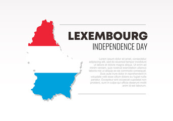 Obraz premium luxemburg independence day background banner with flag for national celebration on