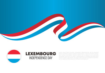 luxemburg independence day background banner with flag for national celebration on - obrazy, fototapety, plakaty