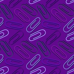School seamless paper clip pattern for fabrics and packaging and linens and kids and wrapping paper and office