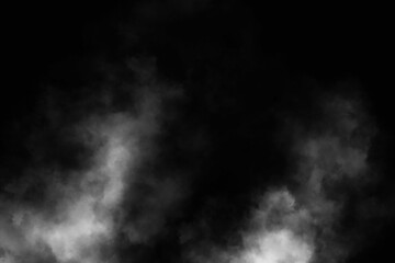 Obraz na płótnie Canvas smoke overlay effect. fog overlay effect. atmosphere overlay effect. smoke texture overlays. Isolated black background. Misty fog effect. fume overlay. vapor overlays. fog background texture. steam.
