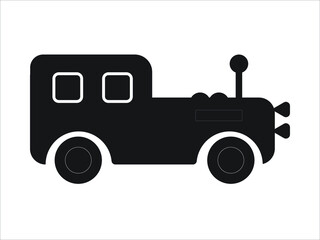 car icon, car vector and old car illustration