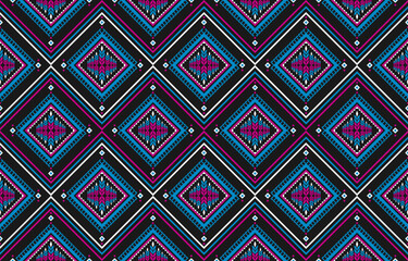 Geometric ethnic seamless pattern traditional. Design for background, wallpaper, vector illustration, fabric, clothing, carpet, textile, batik, embroidery.