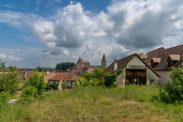 view of the picturesque historic village of Carennac in the Dordogne Valley