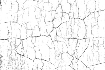 Abstract textured background of white cracked wall.