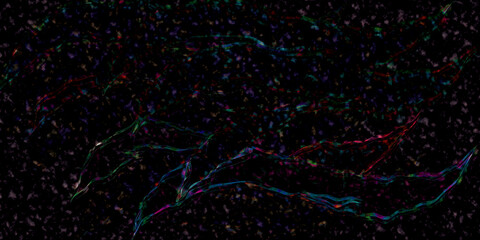 background with multicolor chips particles dark black background image for decoration and wallpaper   