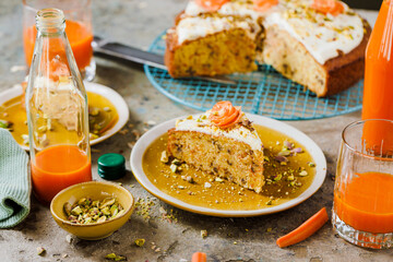 Healthy Homemade Carrot Cake Ready for Easter