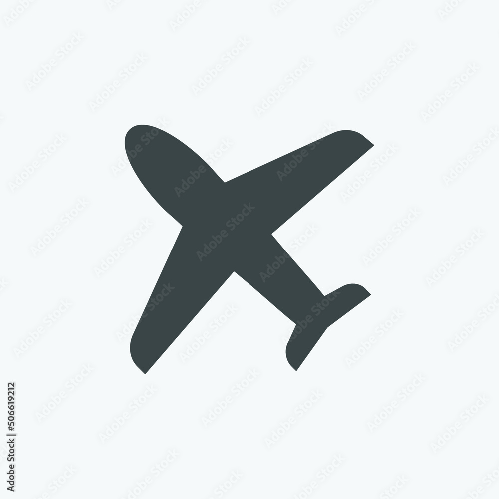 Poster airplane icon vector. isolated transportation icon vector design. designed for web and app design in