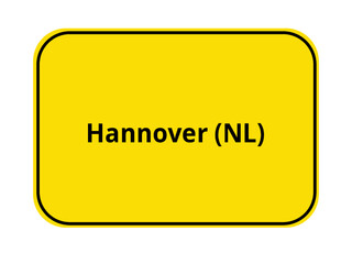 Ortseingangsschild - Hannover NL