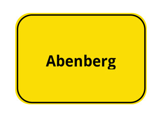 Ortseingangsschild - Abenberg