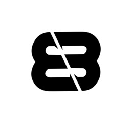 bb letter vector, BB Letter Logo Design  bold letter - obrazy, fototapety, plakaty