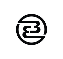 bb letter vector, BB Letter Logo Design with circle - obrazy, fototapety, plakaty
