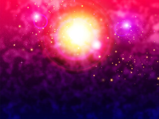 Obraz premium Red And Blue Abstract Gradient Lighting Background.